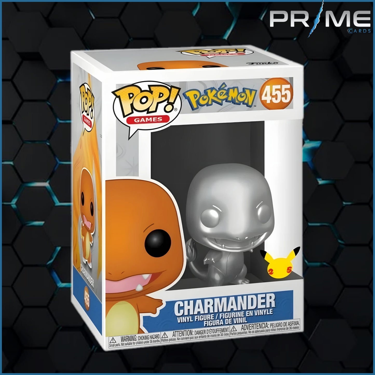 Funko POP! - Chamander Silver Metalic 25th Anniversary #455